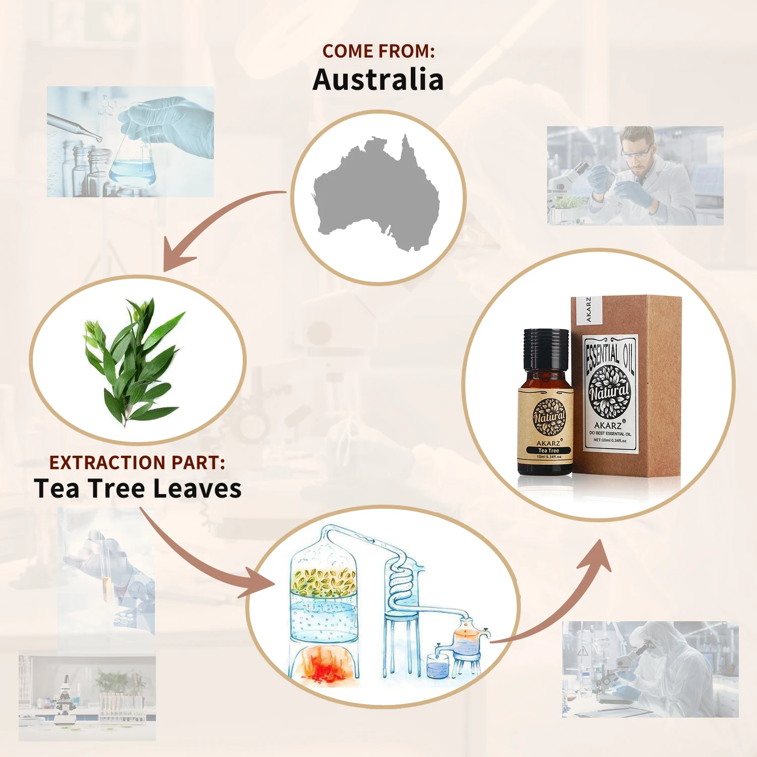 AKARZ Tea Tree Essential Oil N - Sandalwood Perfume Oil review and price