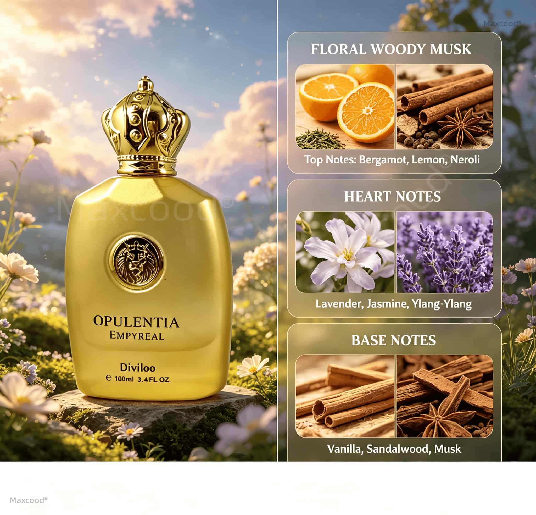Floral, Woody, and Musky Notes - Fragrance Perfume Note review and price